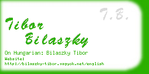 tibor bilaszky business card